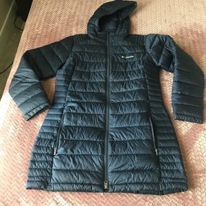 Columbia Women's Navy Hooded Packable Puffer Coat